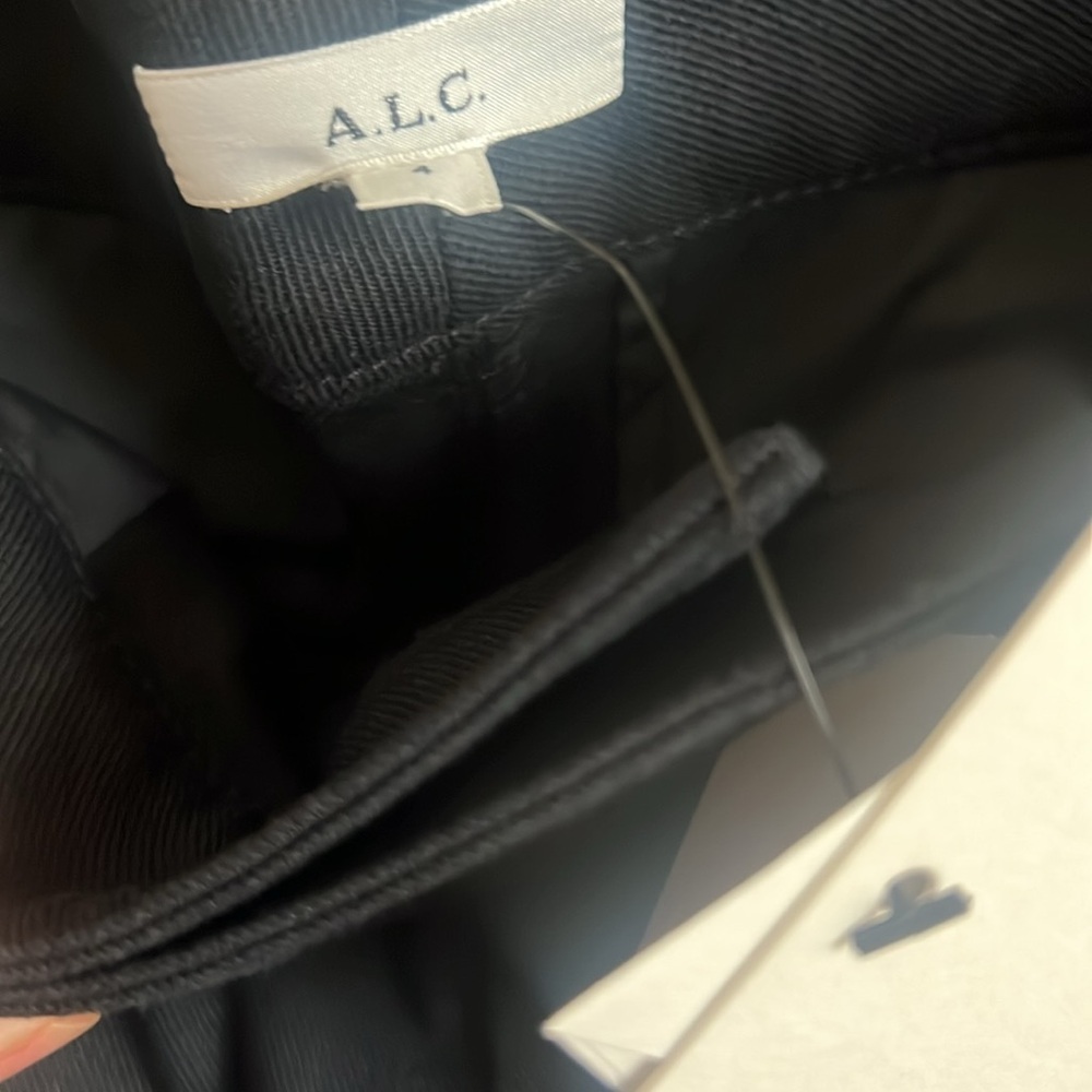 NWT New A.L.C Simon Pant black size 4 Elegant Black Women's Pants - Picture 8 of 8